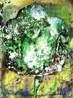 2020-07-27 Abstrakte-Blume-2020-05 60x80cm Tinte auf Hahnemühlepapier